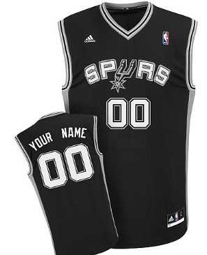 Men & Youth Customized San Antonio Spurs Black Jersey